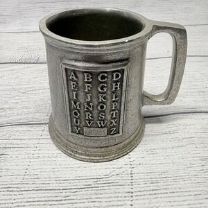 Wilton Armetale Pewter Kids Alphabet ABC Mug Stein Tankard Cup
